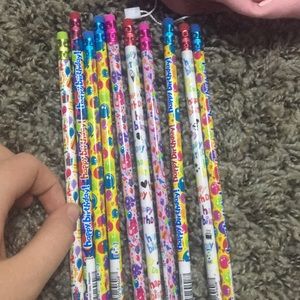 10 happy birthday pencils